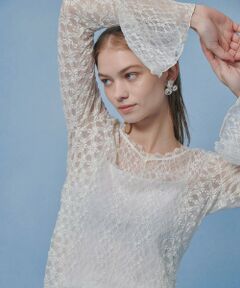 allureville / アルアバイル カットソー | 【LOULOU WILLOUGHBY】ベルスリーブレースプルオーバー