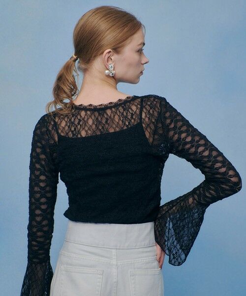 allureville / アルアバイル カットソー | 【LOULOU WILLOUGHBY】ベルスリーブレースプルオーバー | 詳細11