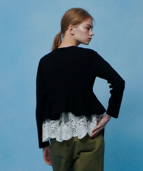 allureville / アルアバイル カーディガン・ボレロ | 【LOULOU WILLOUGHBY】レースレイヤーペプラムカーディガン | 詳細17
