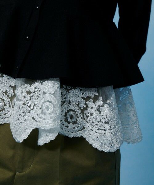 allureville / アルアバイル カーディガン・ボレロ | 【LOULOU WILLOUGHBY】レースレイヤーペプラムカーディガン | 詳細18