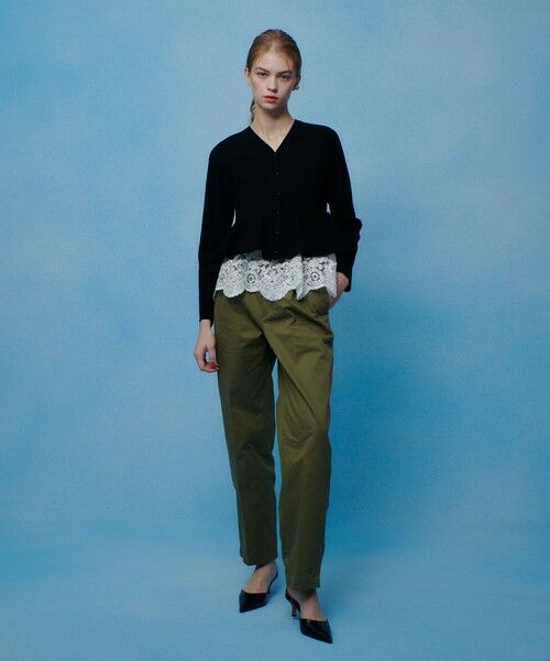 allureville / アルアバイル カーディガン・ボレロ | 【LOULOU WILLOUGHBY】レースレイヤーペプラムカーディガン | 詳細21