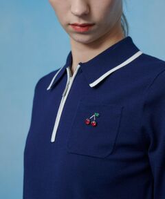 allureville / アルアバイル ポロシャツ | 【LOULOU WILLOUGHBY】ＣＨＥＲＲＹビジューＰＯＬＯ