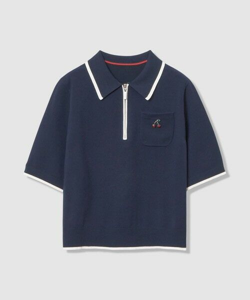 allureville / アルアバイル ポロシャツ | 【LOULOU WILLOUGHBY】ＣＨＥＲＲＹビジューＰＯＬＯ | 詳細15