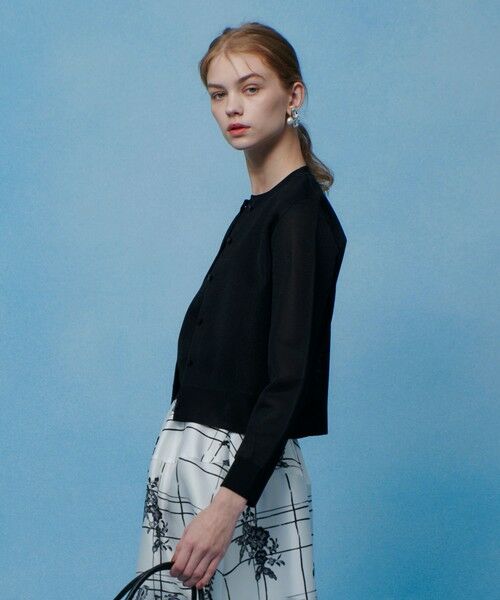 allureville / アルアバイル カーディガン・ボレロ | 【LOULOU WILLOUGHBY】シアージャガードカーディガン | 詳細2