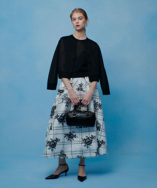 allureville / アルアバイル カーディガン・ボレロ | 【LOULOU WILLOUGHBY】シアージャガードカーディガン | 詳細4