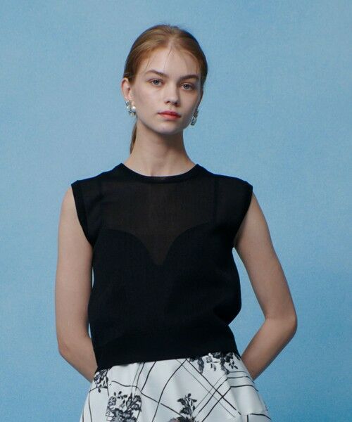 allureville / アルアバイル ニット・セーター | 【LOULOU WILLOUGHBY】シアージャガードプルオーバー | 詳細1