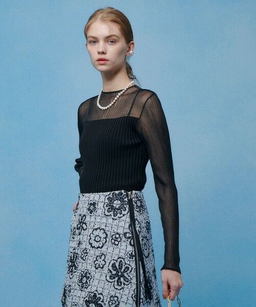 allureville / アルアバイル ニット・セーター | 【LOULOU WILLOUGHBY】シアーキリカエプルオーバー | 詳細2