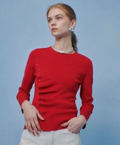 allureville / アルアバイル ニット・セーター | 【LOULOU WILLOUGHBY】ドレープアシメプルオーバー