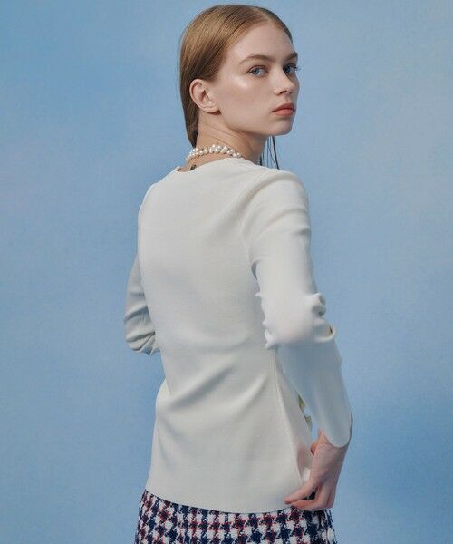 allureville / アルアバイル ニット・セーター | 【LOULOU WILLOUGHBY】ドレープアシメプルオーバー | 詳細3