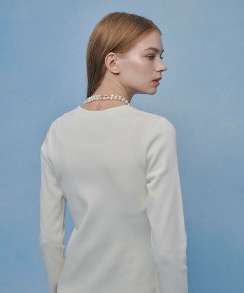 allureville / アルアバイル ニット・セーター | 【LOULOU WILLOUGHBY】ドレープアシメプルオーバー | 詳細4