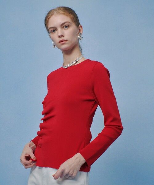 allureville / アルアバイル ニット・セーター | 【LOULOU WILLOUGHBY】ドレープアシメプルオーバー | 詳細15