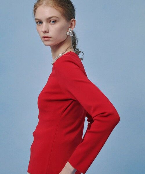 allureville / アルアバイル ニット・セーター | 【LOULOU WILLOUGHBY】ドレープアシメプルオーバー | 詳細16