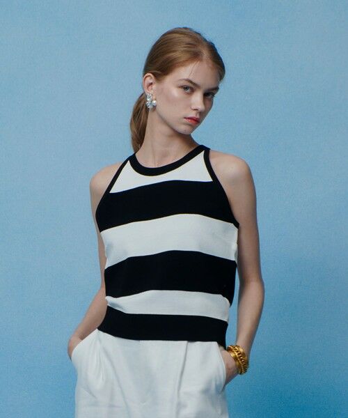 allureville / アルアバイル ニット・セーター | 【LOULOU WILLOUGHBY】カノコワイドボーダータンク | 詳細5