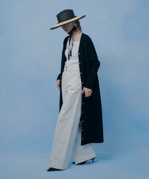 allureville / アルアバイル カーディガン・ボレロ | 【LOULOU WILLOUGHBY】カノコワイドボーダーＣＤ ワンピース | 詳細3