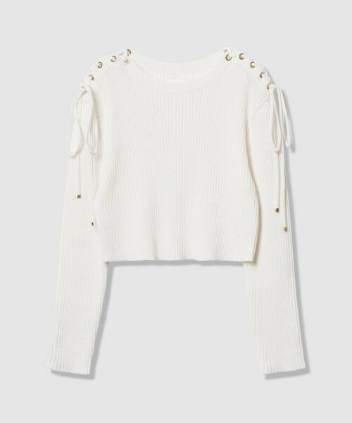 allureville / アルアバイル ニット・セーター | 【LOULOU WILLOUGHBY】レースアップショルダープルオーバー | 詳細6