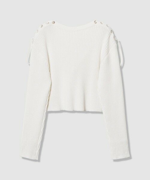 allureville / アルアバイル ニット・セーター | 【LOULOU WILLOUGHBY】レースアップショルダープルオーバー | 詳細7