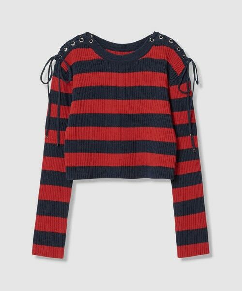 allureville / アルアバイル ニット・セーター | 【LOULOU WILLOUGHBY】レースアップショルダープルオーバー | 詳細16