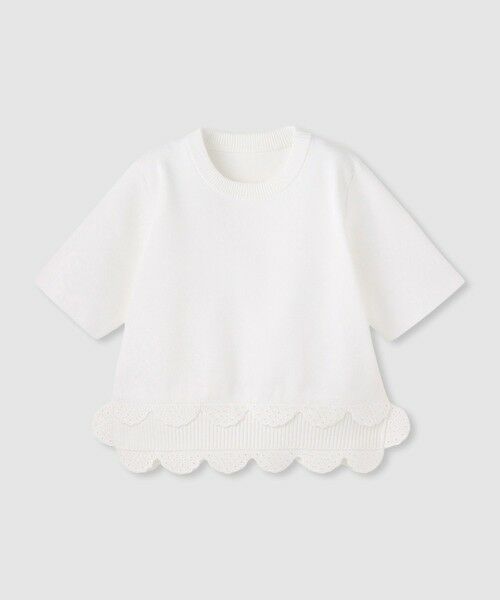 allureville / アルアバイル ニット・セーター | 【LOULOU WILLOUGHBY】パンチングスカラプルオーバー | 詳細6