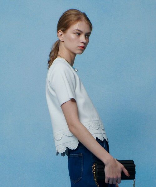 allureville / アルアバイル ニット・セーター | 【LOULOU WILLOUGHBY】パンチングスカラプルオーバー | 詳細2