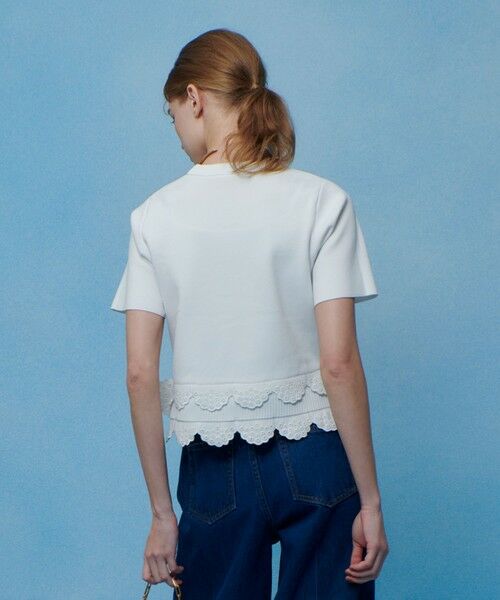 allureville / アルアバイル ニット・セーター | 【LOULOU WILLOUGHBY】パンチングスカラプルオーバー | 詳細3