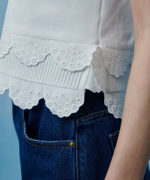 allureville / アルアバイル ニット・セーター | 【LOULOU WILLOUGHBY】パンチングスカラプルオーバー | 詳細5