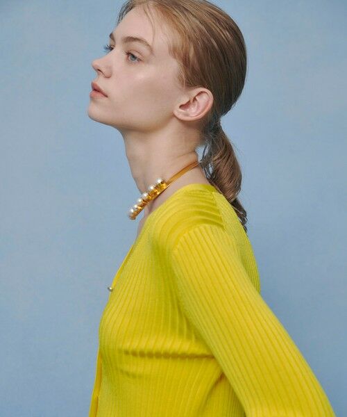 allureville / アルアバイル カーディガン・ボレロ | 【LOULOU WILLOUGHBY】ワイドリブヘムフリルカーディガン | 詳細7