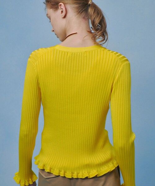 allureville / アルアバイル カーディガン・ボレロ | 【LOULOU WILLOUGHBY】ワイドリブヘムフリルカーディガン | 詳細8