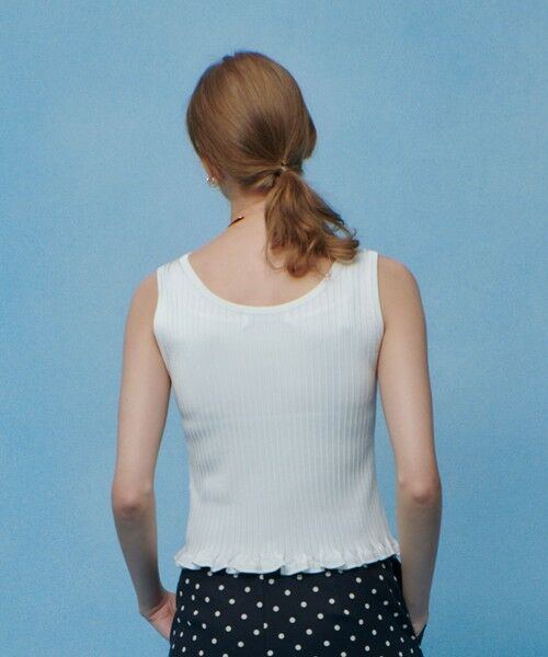 allureville / アルアバイル タンクトップ | 【LOULOU WILLOUGHBY】ワイドリブヘムフリルタンク | 詳細4
