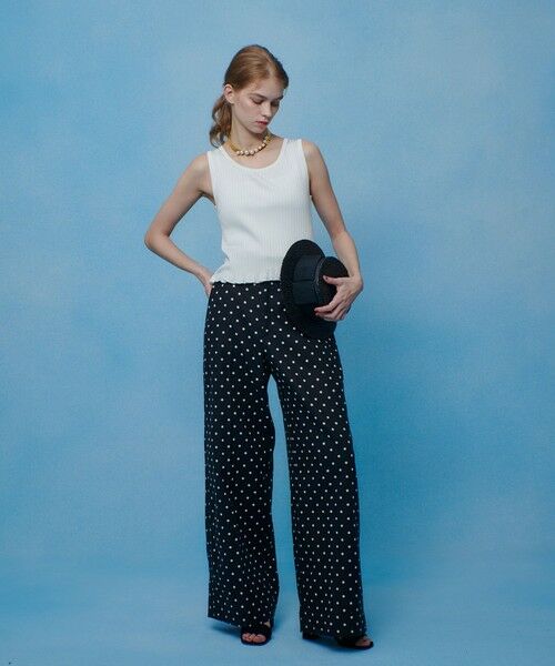 allureville / アルアバイル タンクトップ | 【LOULOU WILLOUGHBY】ワイドリブヘムフリルタンク | 詳細5