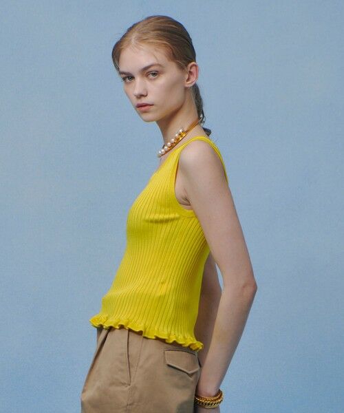 allureville / アルアバイル タンクトップ | 【LOULOU WILLOUGHBY】ワイドリブヘムフリルタンク | 詳細7