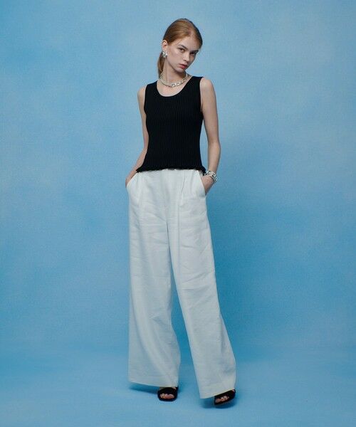 allureville / アルアバイル タンクトップ | 【LOULOU WILLOUGHBY】ワイドリブヘムフリルタンク | 詳細10