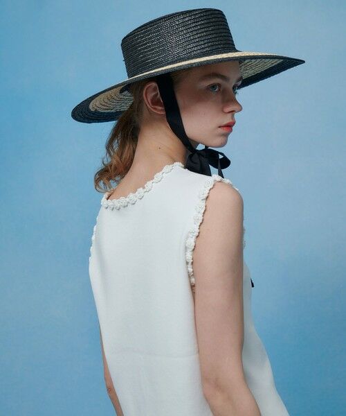 allureville / アルアバイル ニット・セーター | 【LOULOU WILLOUGHBY】クロッシェフラワートリミングプルオーバー | 詳細3