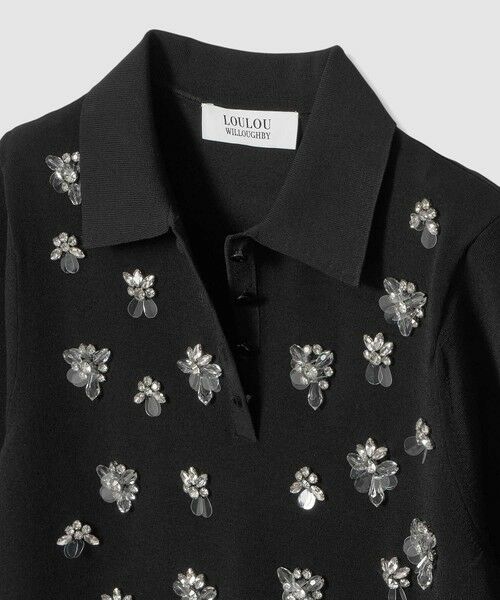 allureville / アルアバイル ニット・セーター | 【LOULOU WILLOUGHBY】フラワービジューポロ | 詳細12
