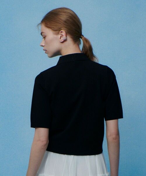 allureville / アルアバイル ニット・セーター | 【LOULOU WILLOUGHBY】フラワービジューポロ | 詳細8