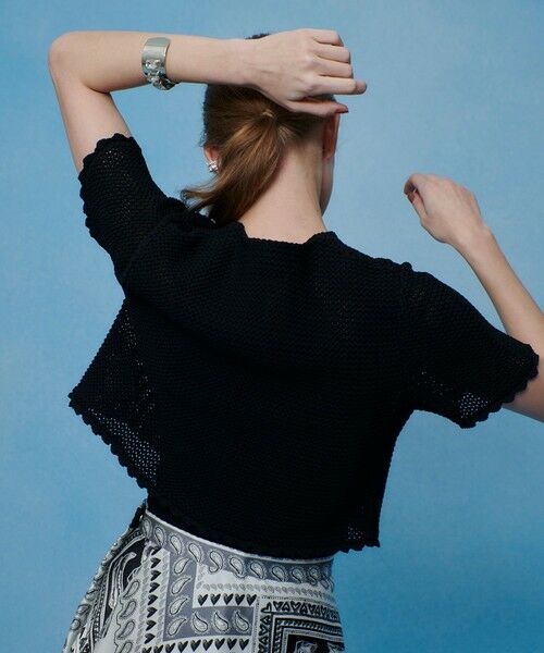 allureville / アルアバイル カーディガン・ボレロ | 【LOULOU WILLOUGHBY】メッシュクロッシェボレロカーディガン | 詳細3