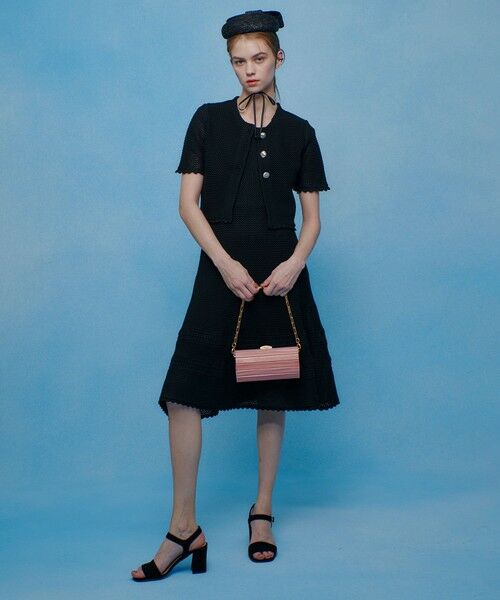 allureville / アルアバイル カーディガン・ボレロ | 【LOULOU WILLOUGHBY】メッシュクロッシェボレロカーディガン | 詳細6