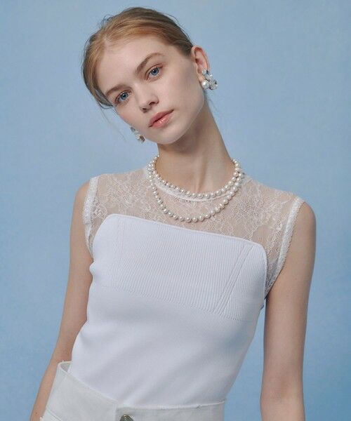 allureville / アルアバイル ニット・セーター | 【LOULOU WILLOUGHBY】レーシィビスチェプルオーバー | 詳細1