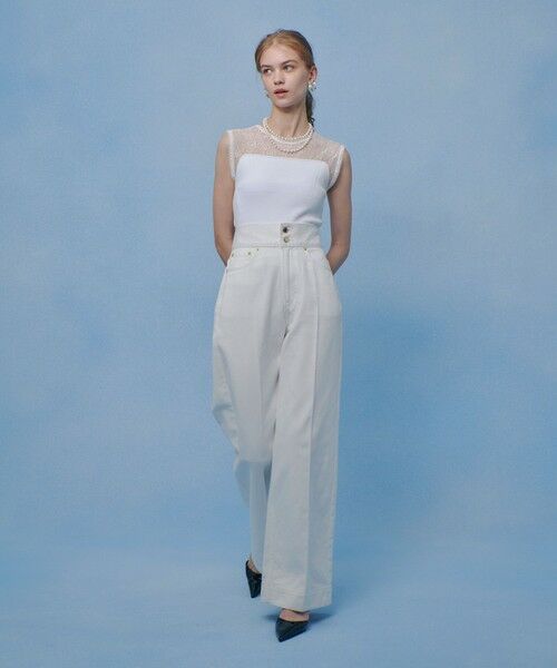 allureville / アルアバイル ニット・セーター | 【LOULOU WILLOUGHBY】レーシィビスチェプルオーバー | 詳細5