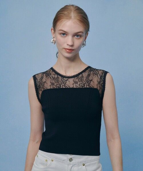 allureville / アルアバイル ニット・セーター | 【LOULOU WILLOUGHBY】レーシィビスチェプルオーバー | 詳細6