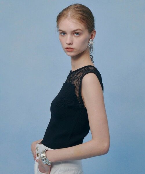 allureville / アルアバイル ニット・セーター | 【LOULOU WILLOUGHBY】レーシィビスチェプルオーバー | 詳細7