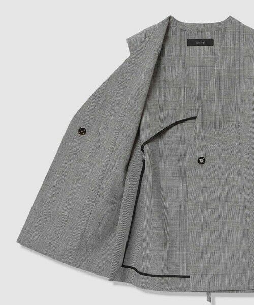 allureville / アルアバイル その他アウター | ポプリンチェックスリットジレ | 詳細11