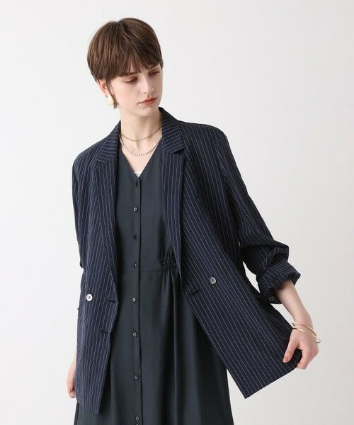 allureville / アルアバイル テーラードジャケット | シアーストライプジャケット | 詳細3
