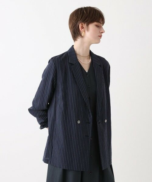 allureville / アルアバイル テーラードジャケット | シアーストライプジャケット | 詳細4
