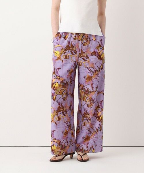allureville / アルアバイル その他パンツ | ボタニカルプリントパンツ（パープル (51)）