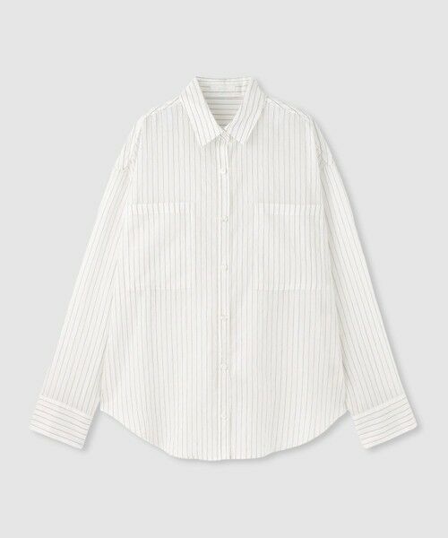 allureville / アルアバイル シャツ・ブラウス | ストライプシアーシャツ | 詳細6