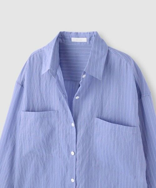 allureville / アルアバイル シャツ・ブラウス | ストライプシアーシャツ | 詳細10