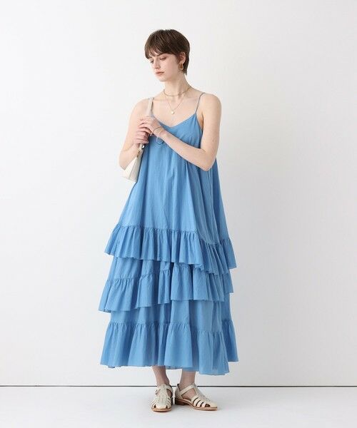 allureville / アルアバイル ロング・マキシ丈ワンピース | イレギュラーティアードキャミワンピース | 詳細12