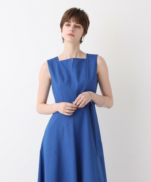 allureville / アルアバイル ミニ丈・ひざ丈ワンピース | スクウェアデザインフレアーワンピース | 詳細19