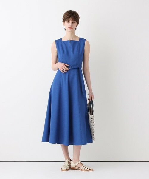 allureville / アルアバイル ミニ丈・ひざ丈ワンピース | スクウェアデザインフレアーワンピース | 詳細22