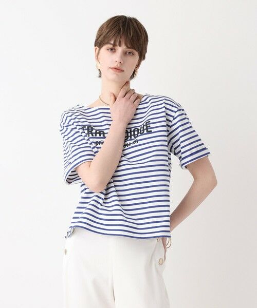 allureville / アルアバイル Tシャツ | ボーダーロゴＴ | 詳細1